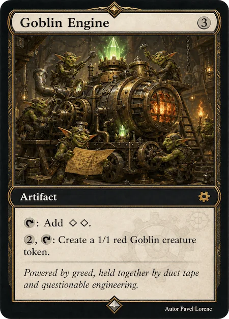 Ukázková karta Goblin Engine