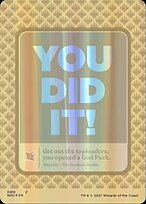 God Pack Celebration Card