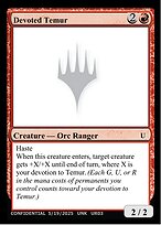 Devoted Temur