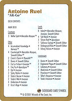 Antoine Ruel Decklist
